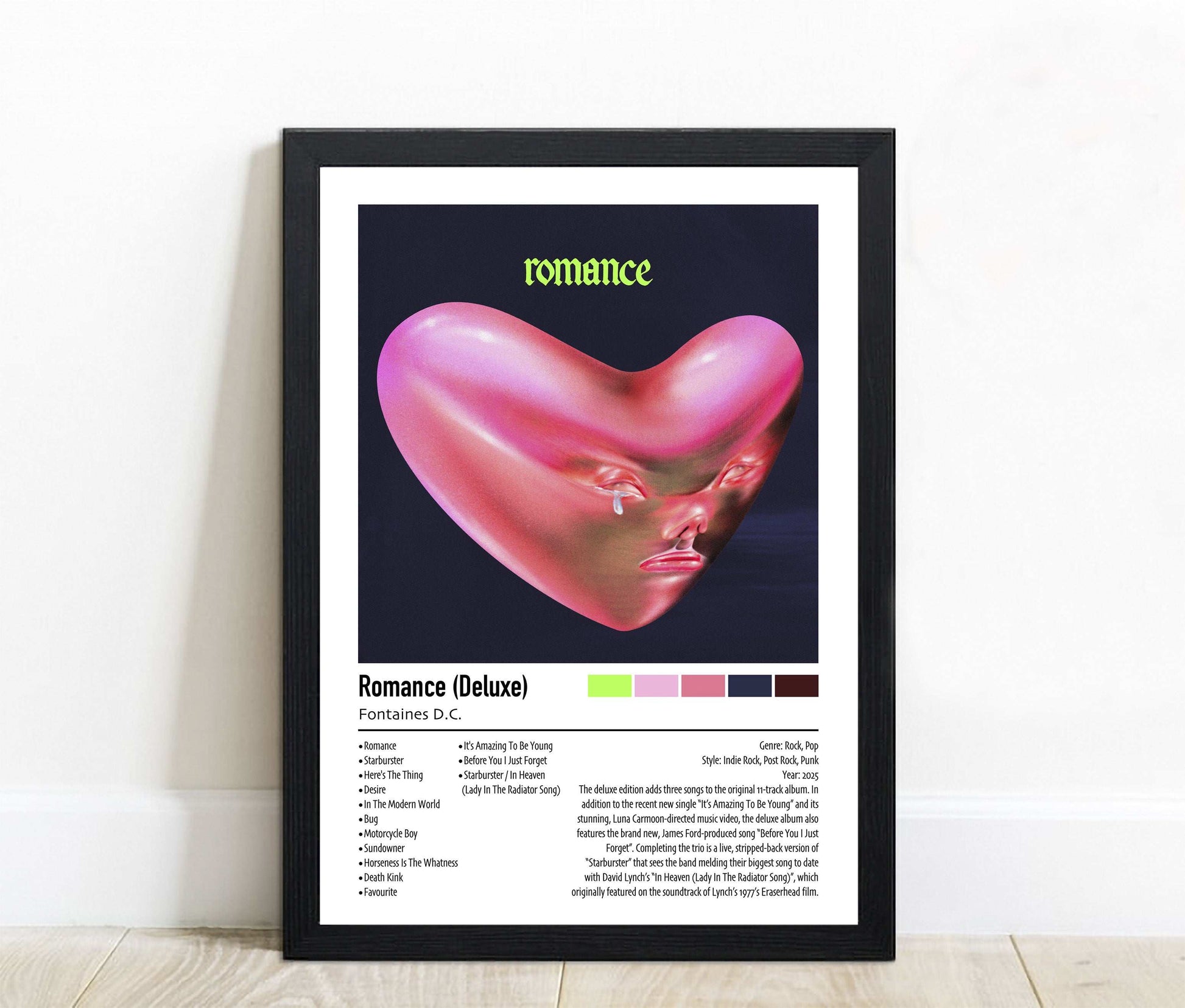 Fontaines D.C. | Romance (Deluxe) | Custom Album Cover Poster Print