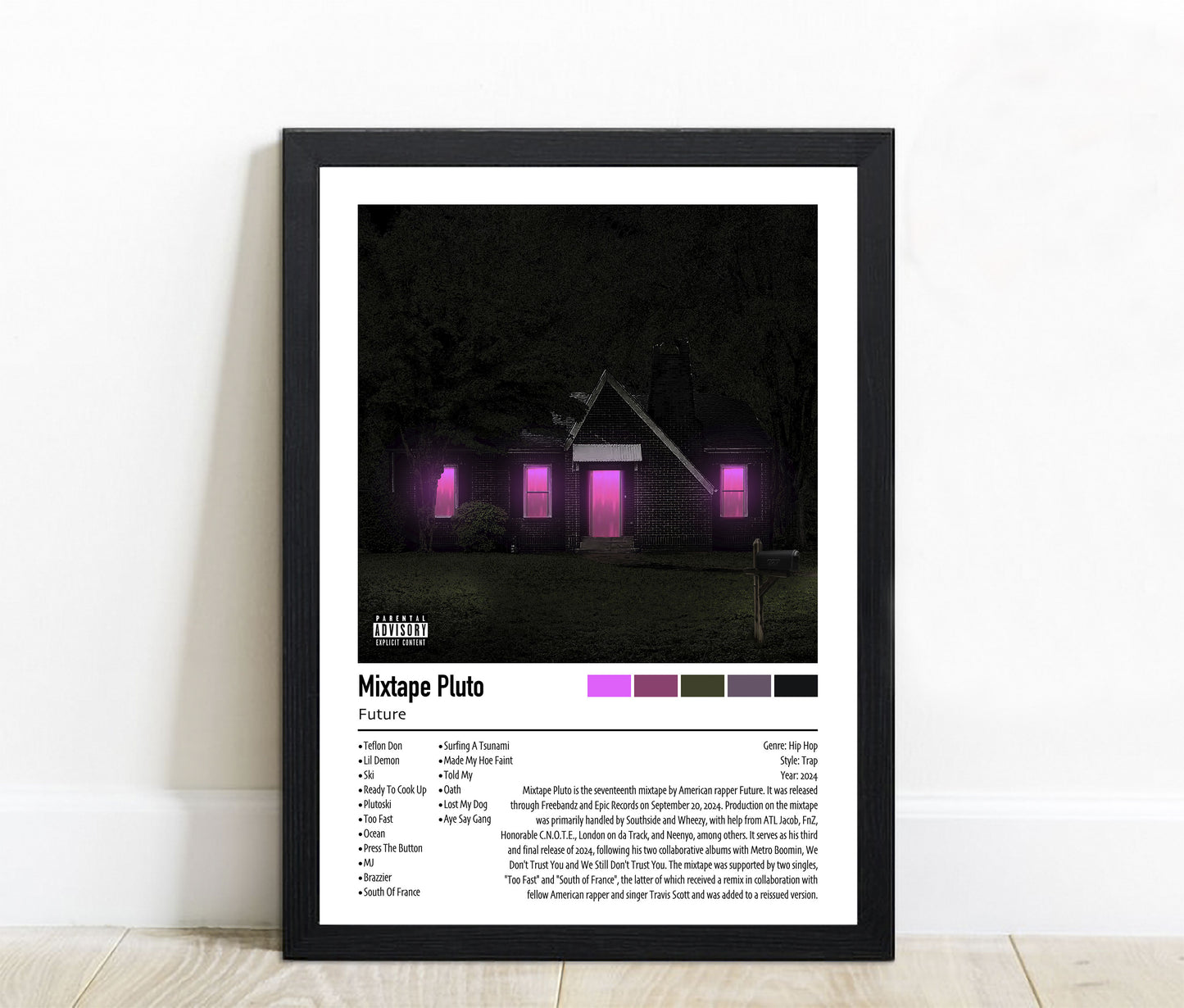 Future | Mixtape Pluto | Custom Album Cover Poster Print