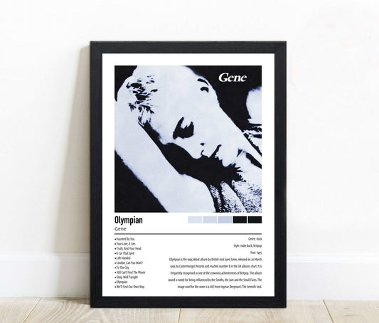 Gene | Olympian | Custom Album Cover Poster Print
