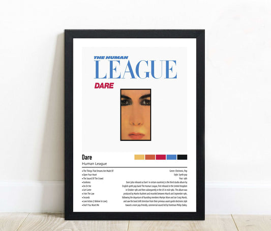 Human League | Dare | Custom Album Cover Poster Print