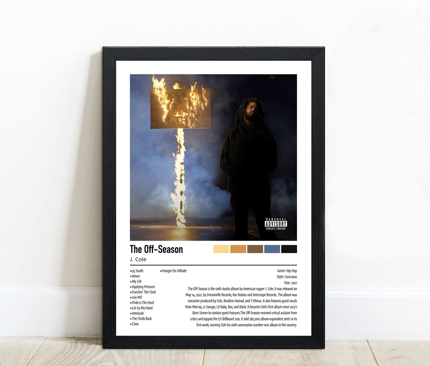 J. Cole | The Off-Season | Custom Album Cover Poster Print