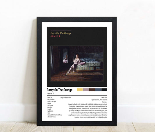 Jamie T | Carry On The Grudge | Custom Album Cover Poster Print
