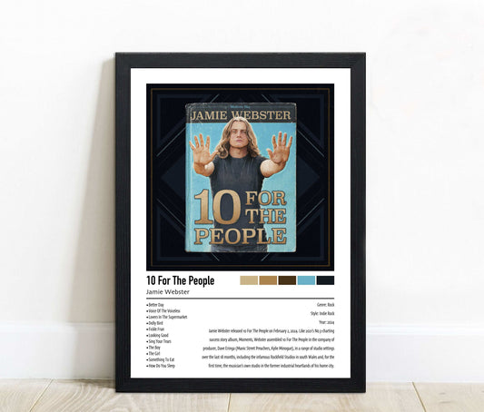 Jamie Webster | 10 For The People | Custom Album Cover Poster Print