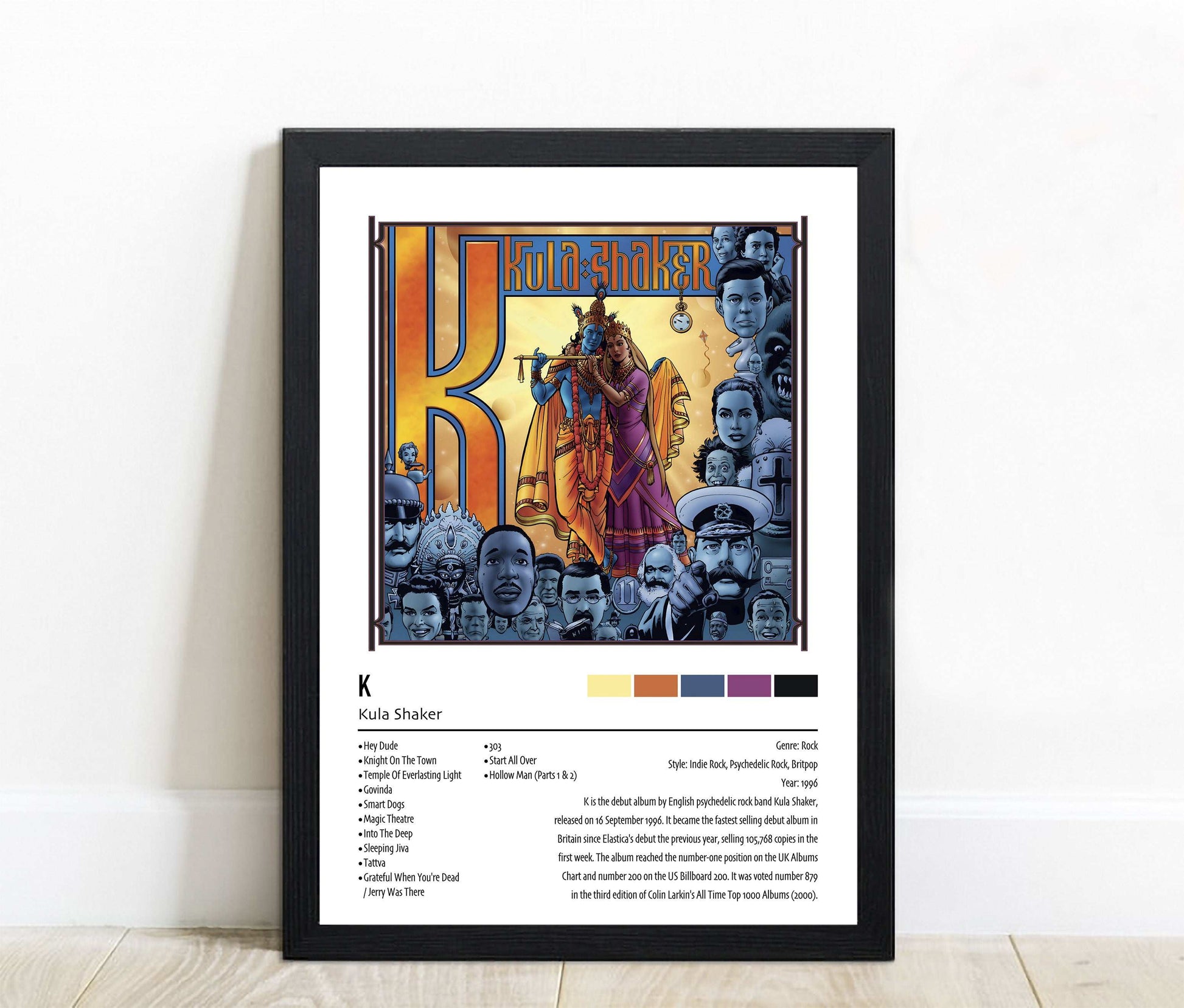 Kula Shaker | K | Custom Album Cover Poster Print