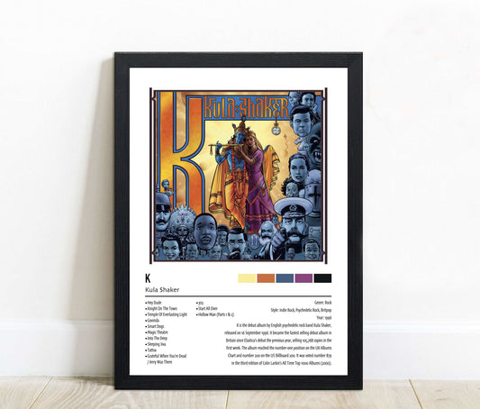 Kula Shaker | K | Custom Album Cover Poster Print