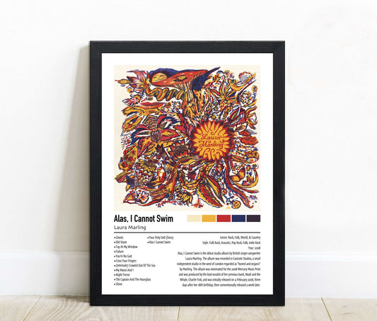 Laura Marling | Alas, I Cannot Swim | Custom Album Cover Poster Print