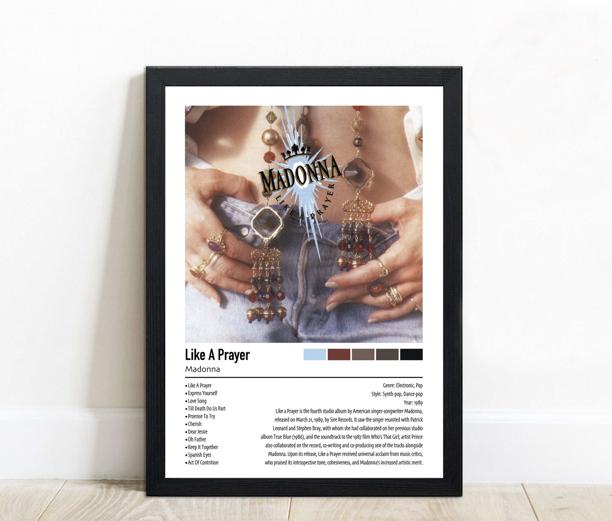 Madonna | Like A Prayer | Custom Album Cover Poster Print