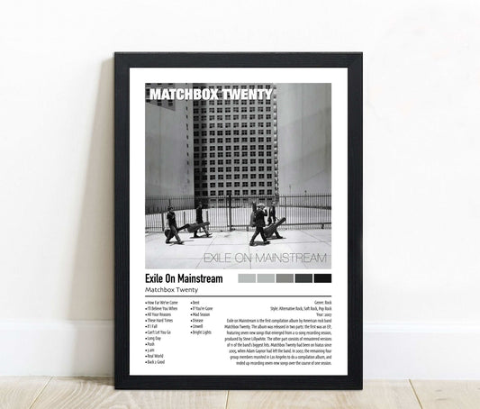 Matchbox Twenty | Exile On Mainstream | Custom Album Cover Poster Print
