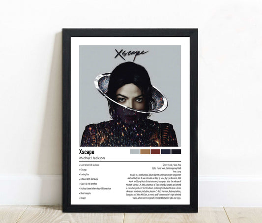 Michael Jackson | Xscape | Custom Album Cover Poster Print