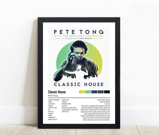 Pete Tong | Classic House | Custom Album Cover Poster Print