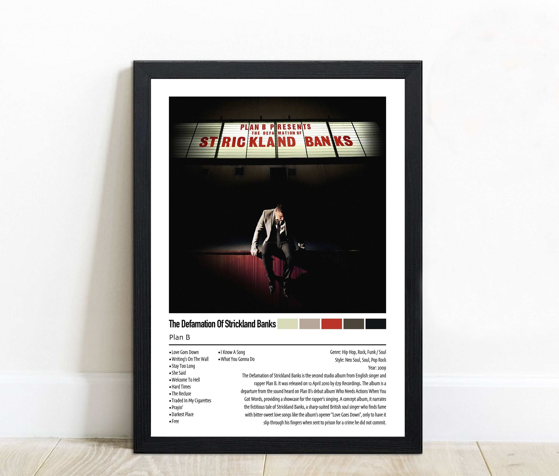 Plan B | The Defamation Of Strickland Banks | Custom Album Cover Poster Print