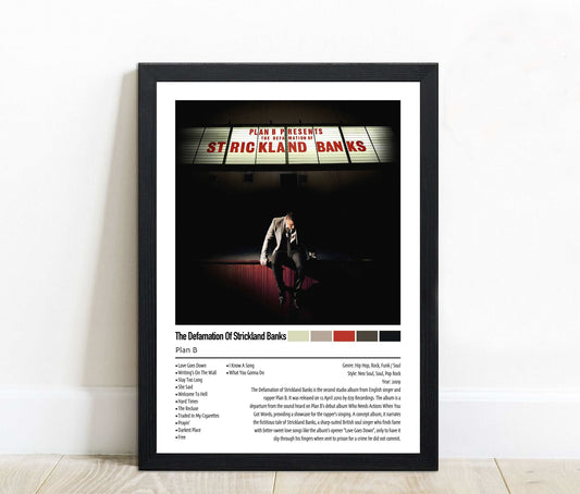 Plan B | The Defamation Of Strickland Banks | Custom Album Cover Poster Print