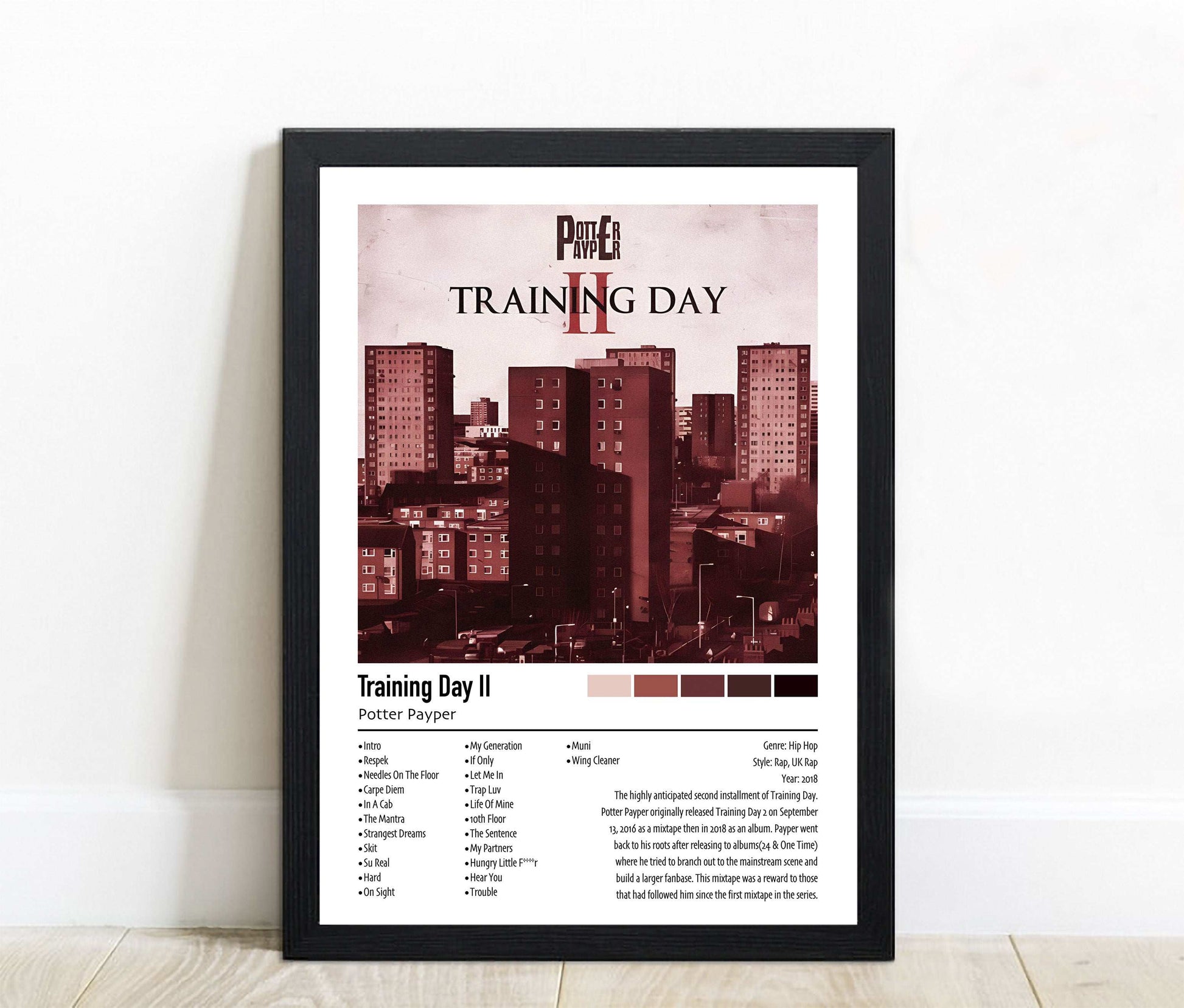 Potter Payper | Training Day 2 | Custom Album Cover Poster Print