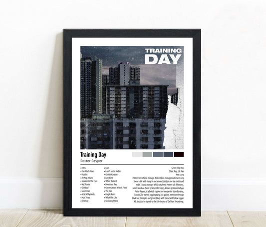 Potter Payper | Training Day | Custom Album Cover Poster Print