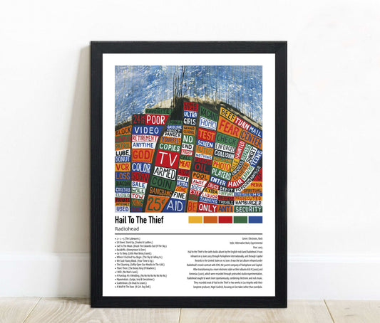 Radiohead | Hail To The Thief | Custom Album Cover Poster Print