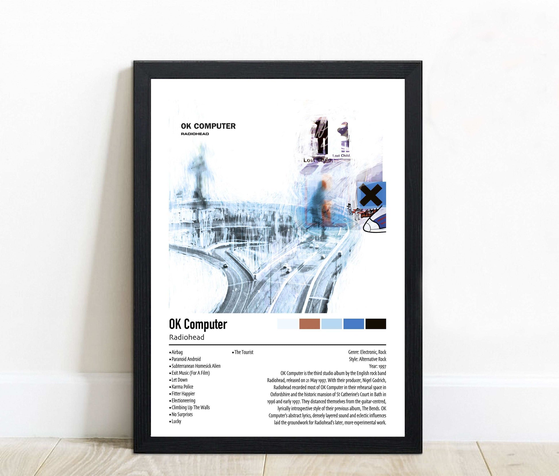 Radiohead | OK Computer | Custom Album Cover Poster Print