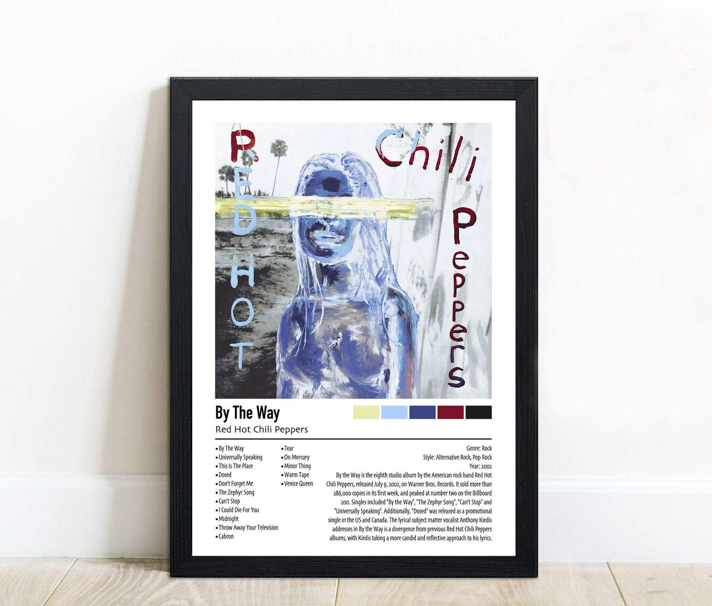 Red Hot Chill Peppers | By The Way | Custom Album Cover Poster Print