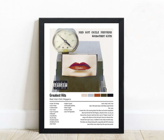 Red Hot Chili Peppers | Greatest Hits | Custom Album Cover Poster Print