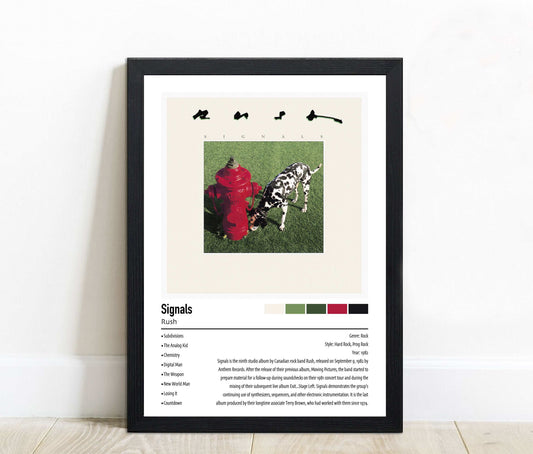 Rush | Signals | Custom Album Cover Poster Print
