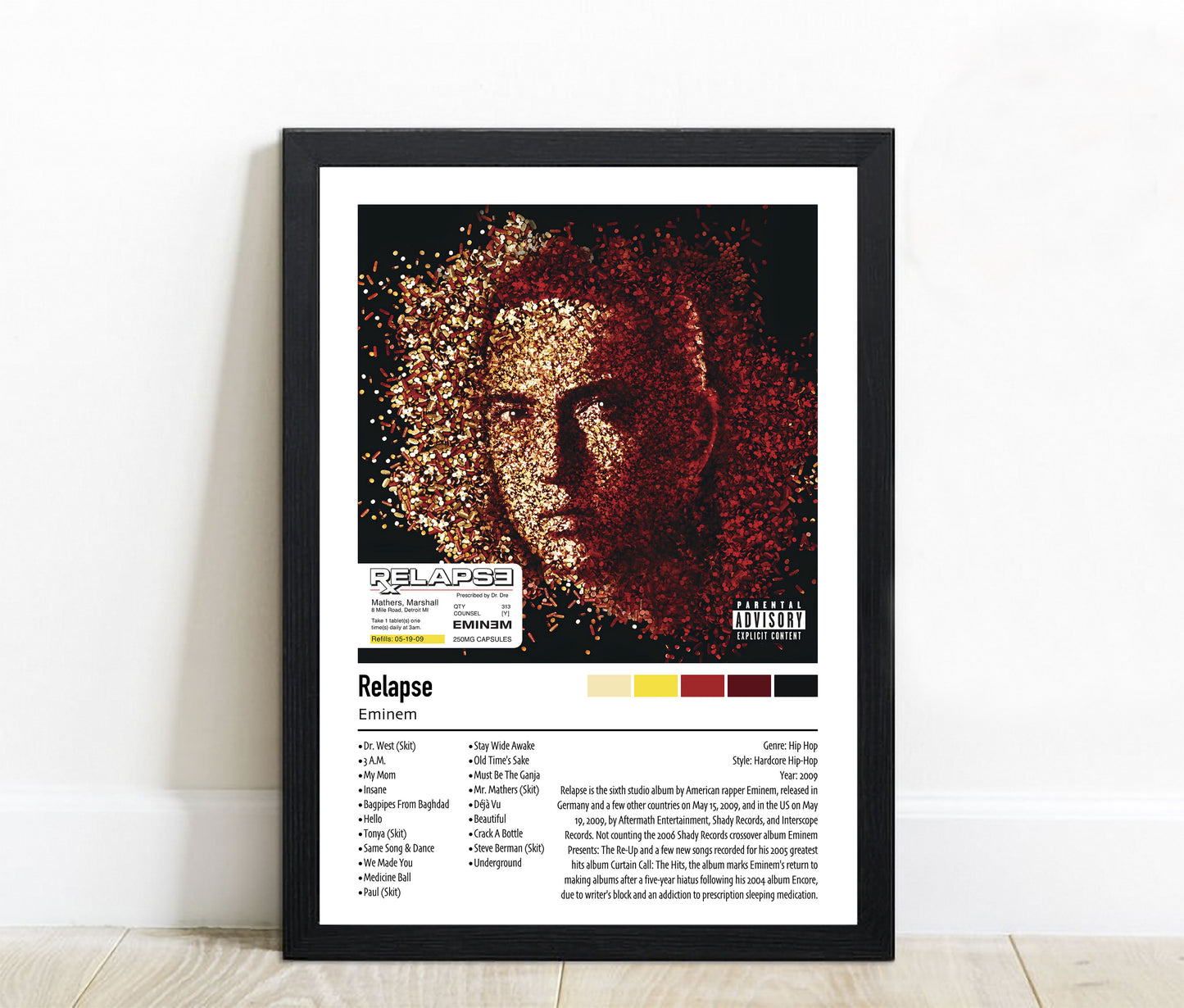 Eminem | Relapse | Custom Album Cover Poster Print