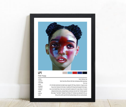 FKA Twigs | LP1 |  Custom Album Cover Poster Print