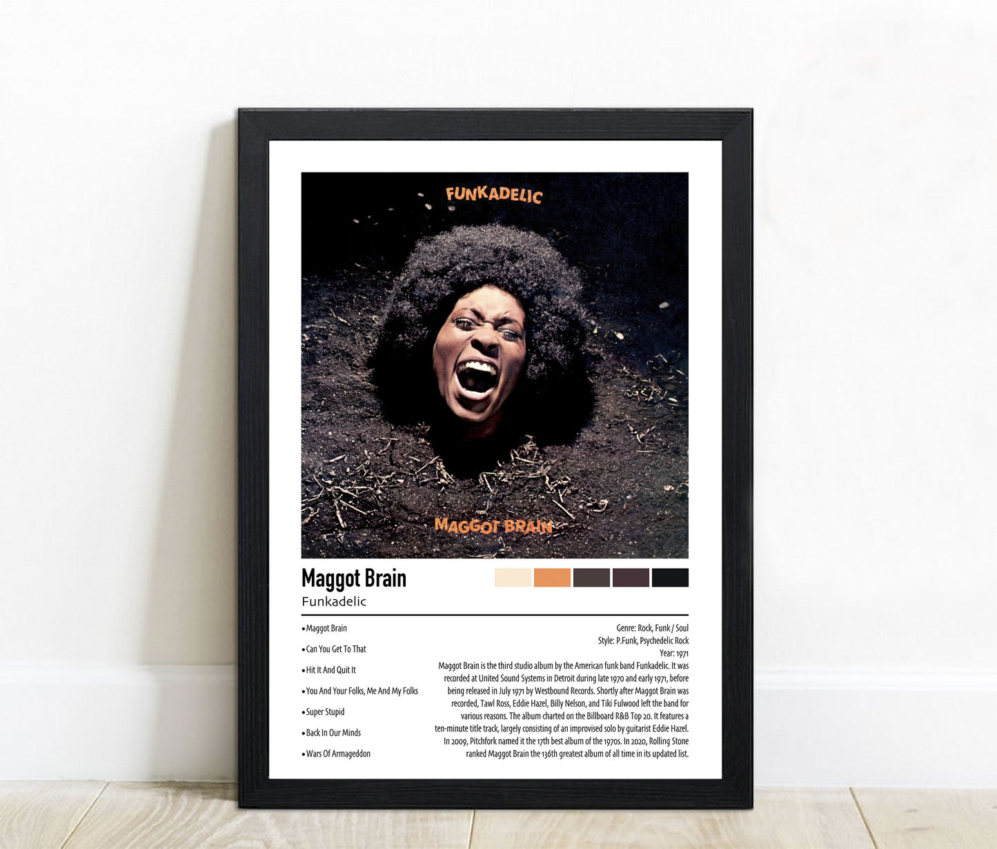Funkadelic | Maggot Brain | Custom Album Cover Poster Print