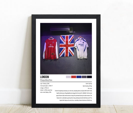 PlaqueBoyMax | LONDON | Custom Album Cover Poster Print