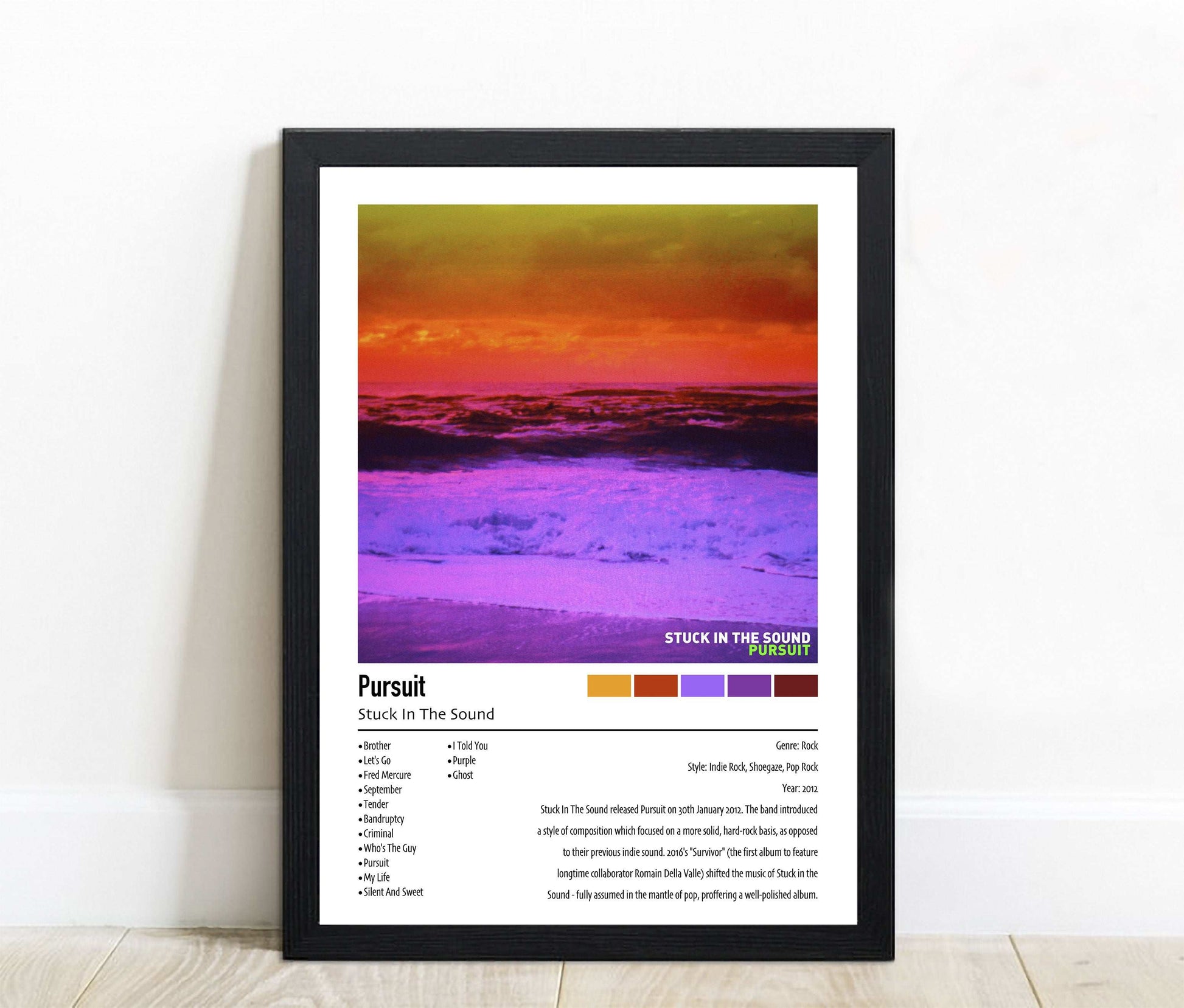 Stuck In The Sound | Pursuit | Custom Album Cover Poster Print