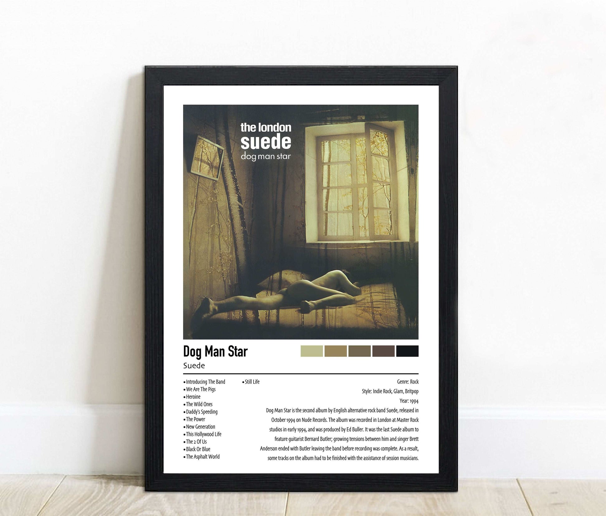 Suede | Dog Man Star | Custom Album Cover Poster Print