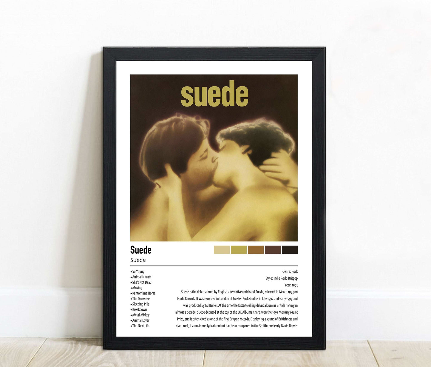 Suede | Suede | Custom Album Cover Poster Print