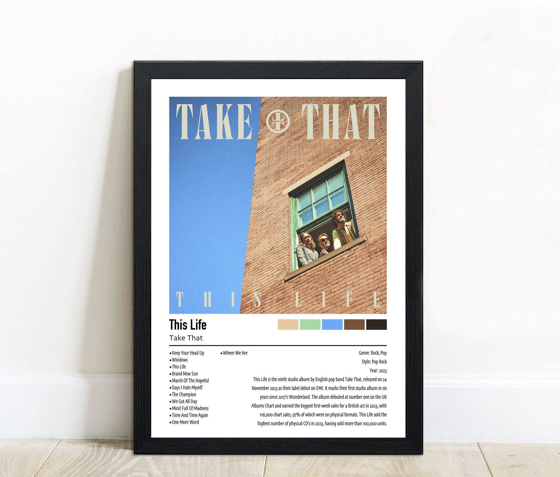 Take That | This Life | Custom Album Cover Poster Print