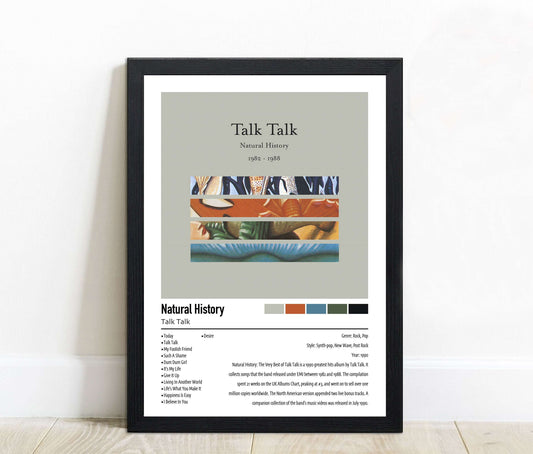 Talk Talk | Natural History: The Very Best of Talk Talk  | Custom Album Cover Poster Print