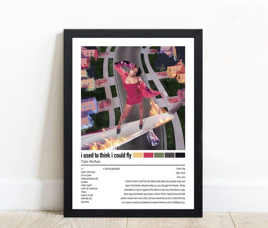 Tate McRae | i used to think i could fly | Custom Album Cover Poster Print