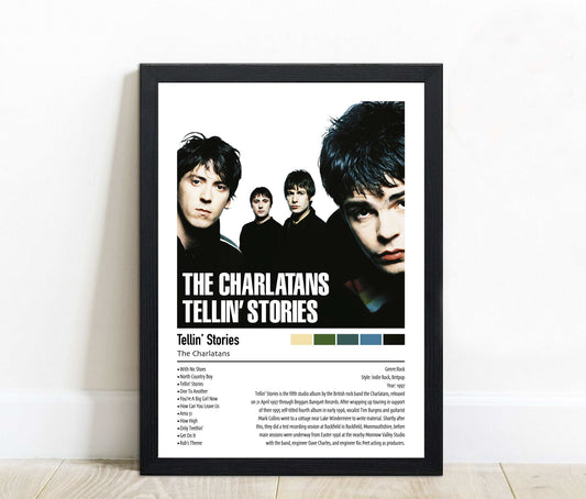 The Charlatans | Tellin' Stories | Custom Album Cover Poster Print
