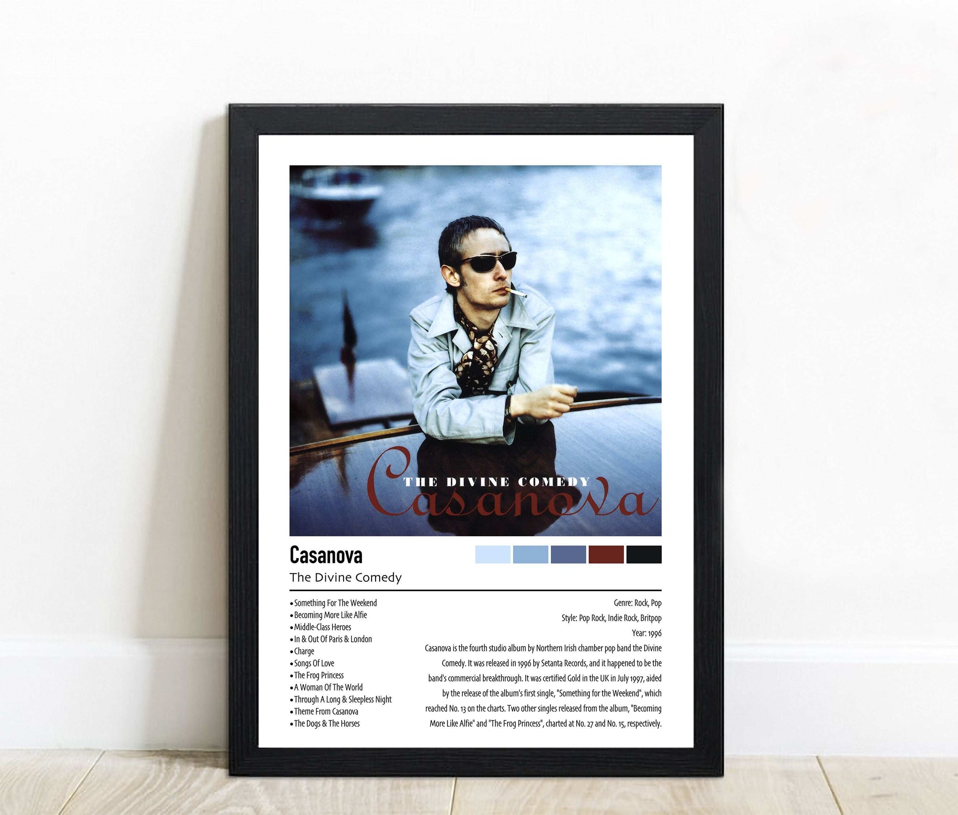 The Divine Comedy | Casanova | Custom Album Cover Poster Print