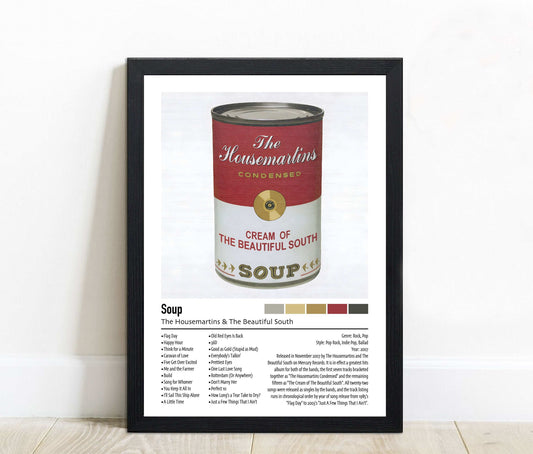 The Housemartins & The Beautiful South | Soup | Custom Album Cover Poster Print