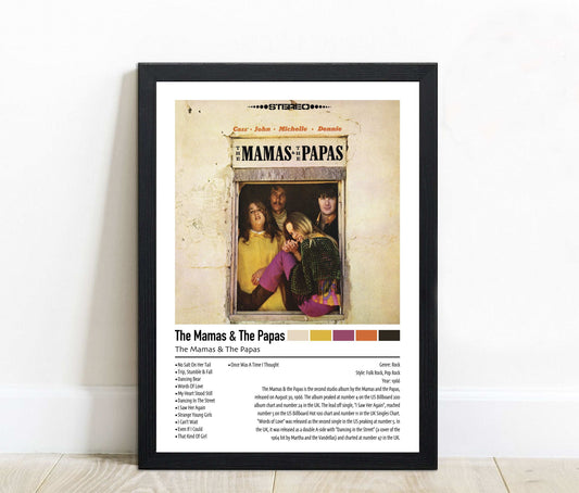 The Mamas & The Papas | The Mamas & The Papas | Custom Album Cover Poster Print