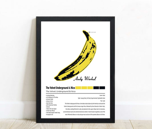 The Velvet Underground & Nico | The Velvet Underground & Nico | Custom Album Cover Poster Print
