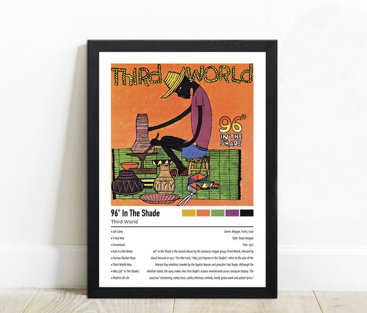 Third World | 96° In The Shade | Custom Album Cover Poster Print