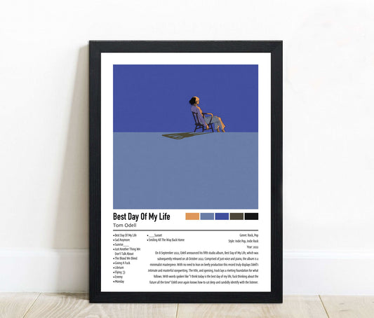 Tom Odell | Best Day Of My Life | Custom Album Cover Poster Print