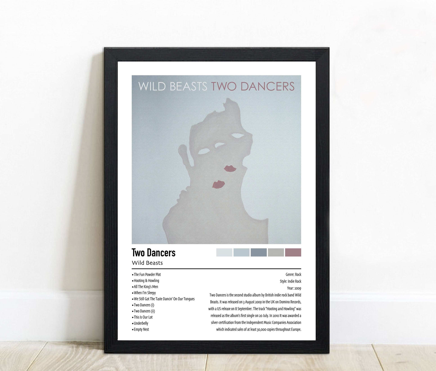 Wild Beasts | Two Dancers | Custom Album Cover Poster Print