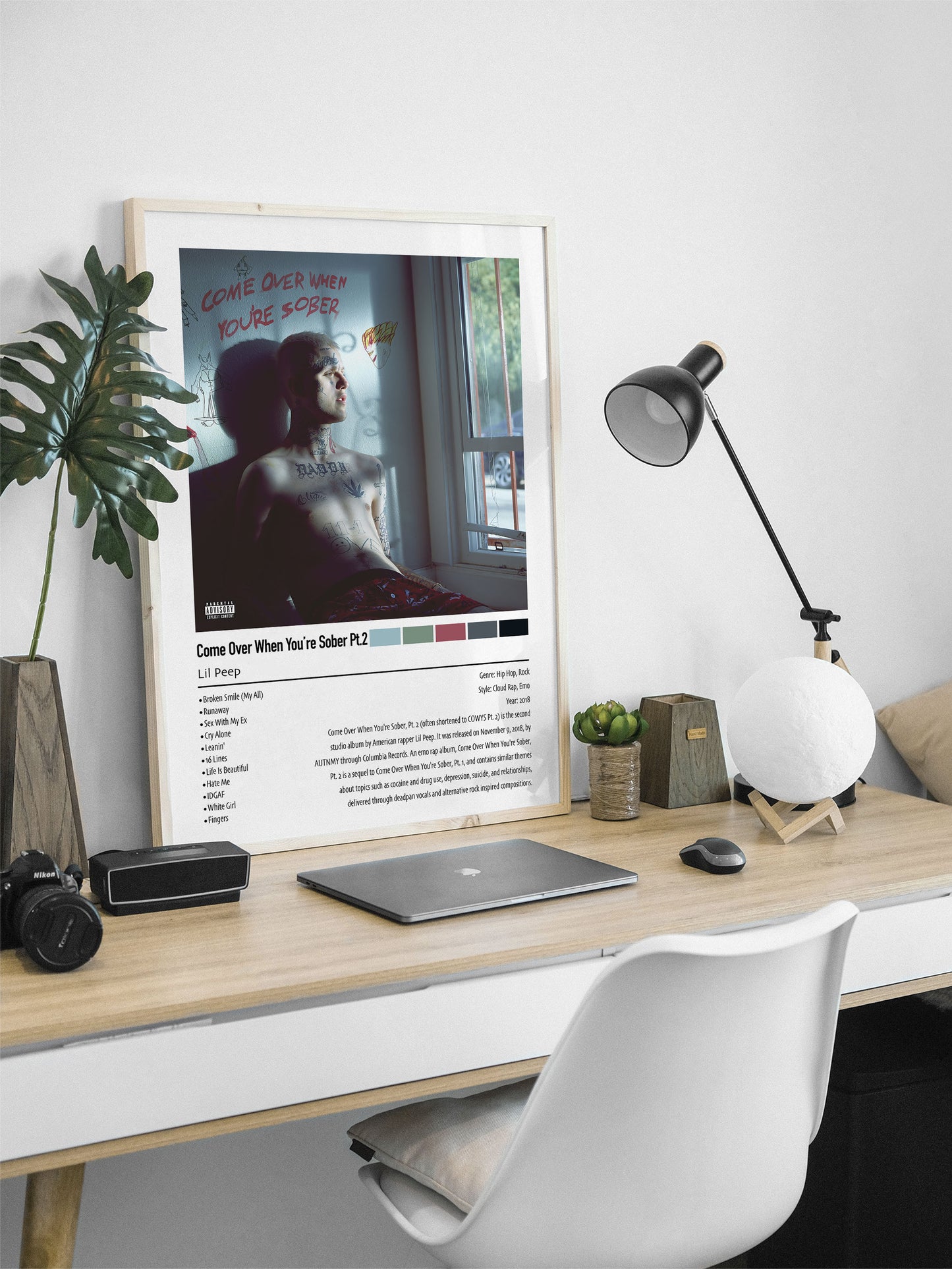 Lil Peep | Come Over When You're Sober Pt.2 | Custom Album Cover Poster Print