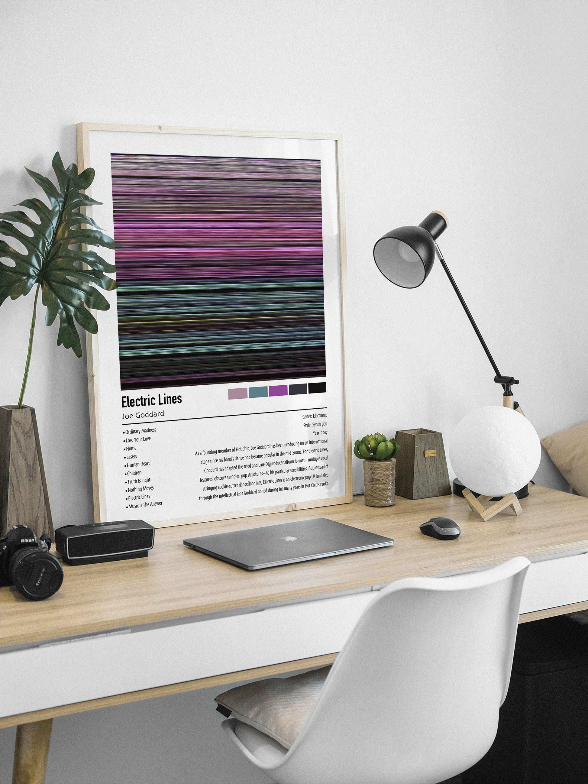 Joe Goddard | Electric Lines | Custom Album Cover Poster Print