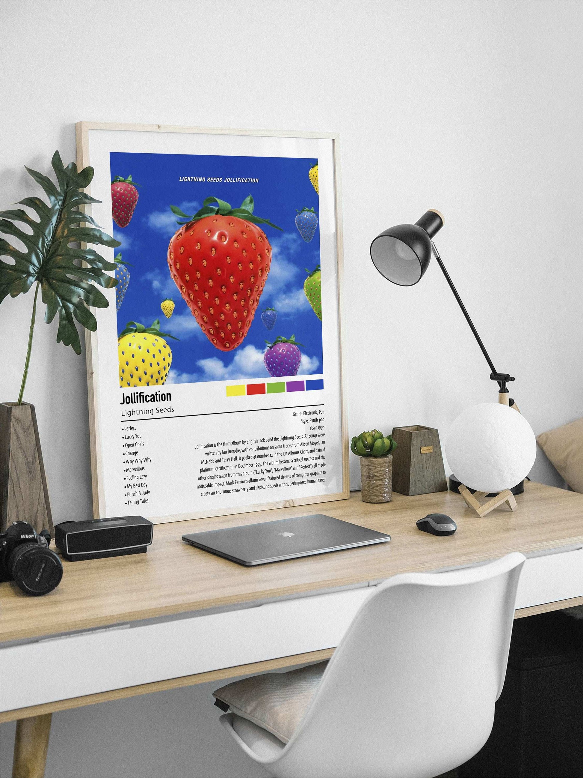 Lightning Seeds | Jollification | Custom Album Cover Poster Print