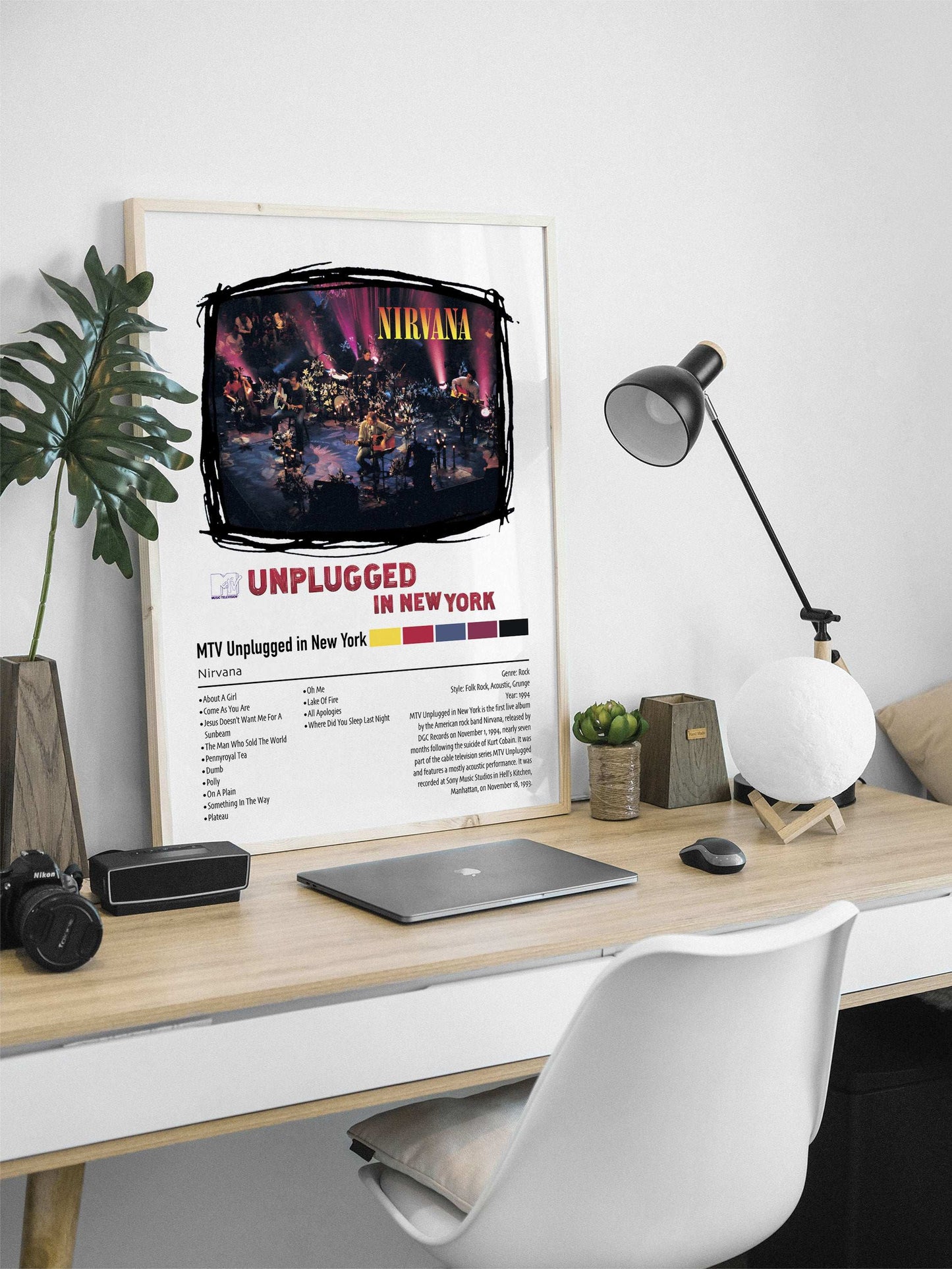 Nirvana | MTV Unplugged in New York | Custom Album Cover Poster Print