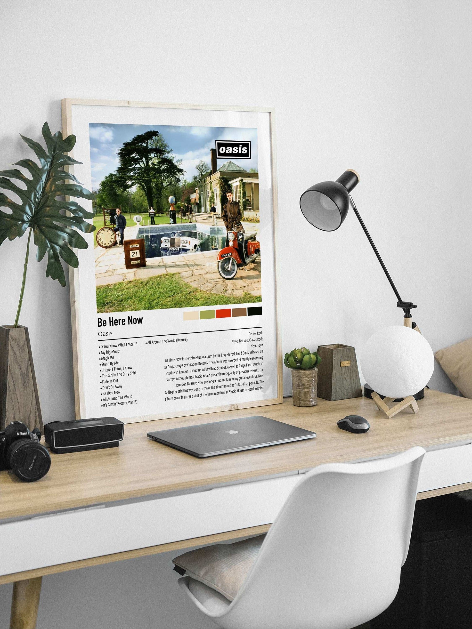 Oasis | Be Here Now | Custom Album Cover Poster Print