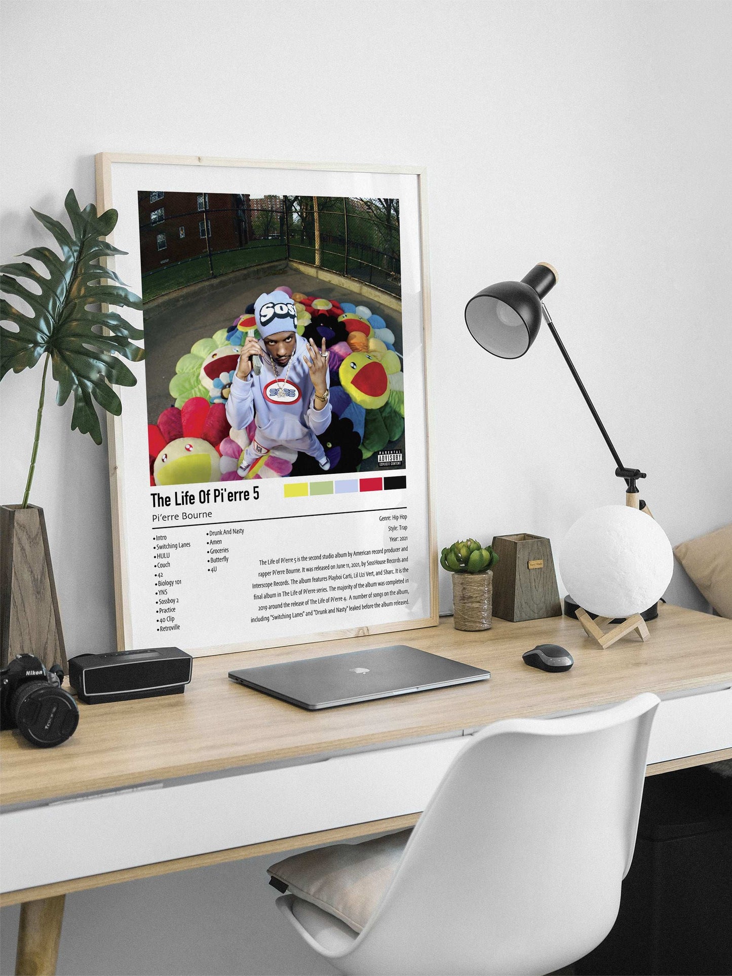 Pi'erre Bourne | The Life Of Pi'erre 5 | Custom Album Cover Poster Print