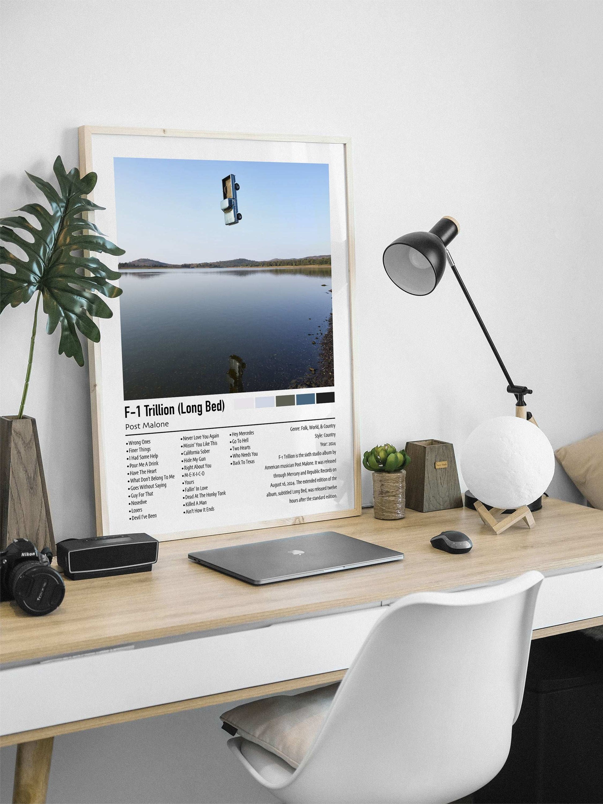 Post Malone | F-1 Trillion (Long Bed) | Custom Album Cover Poster Print