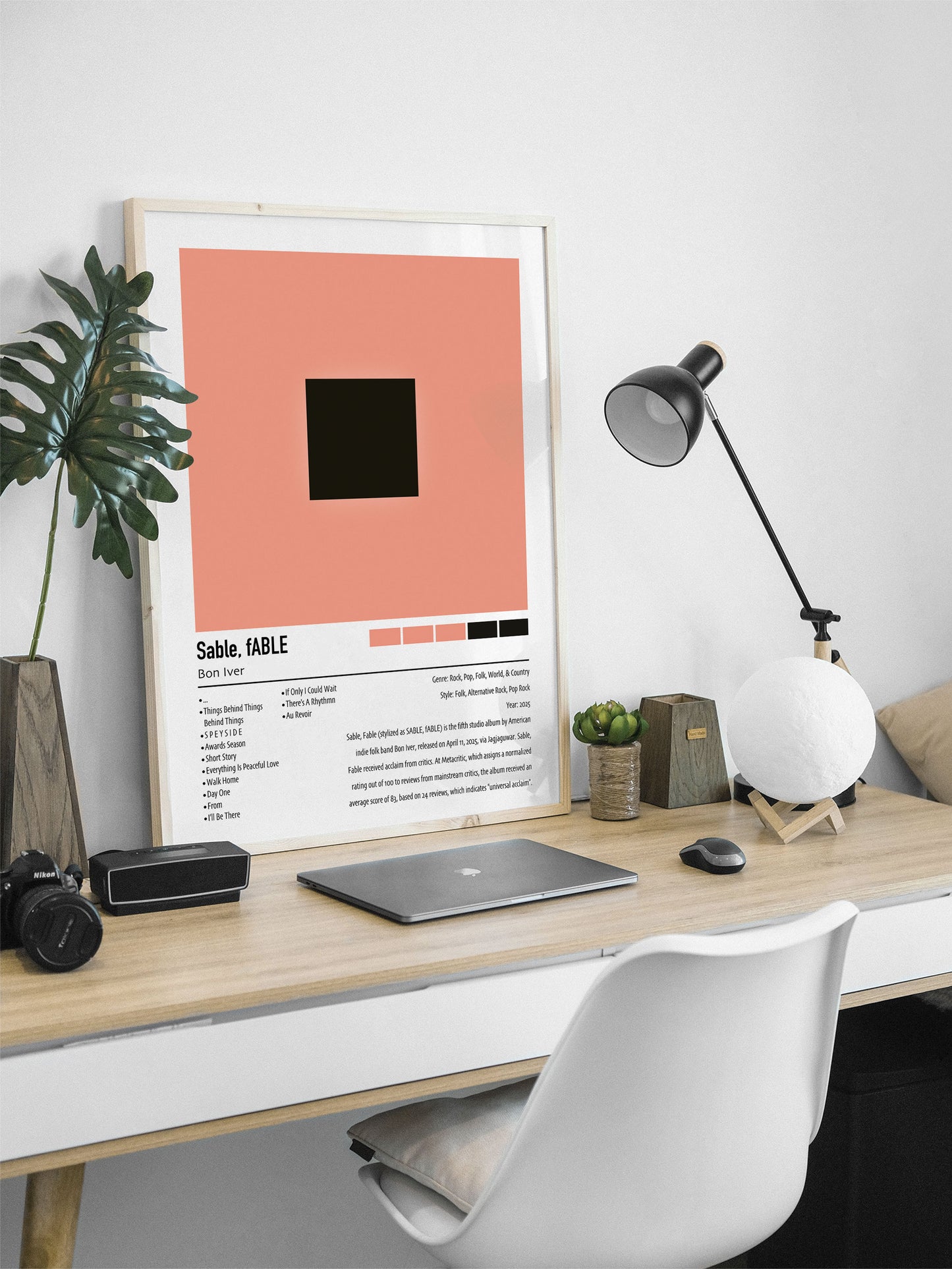 Bon Iver | Sable, fABLE | Custom Album Cover Poster Print