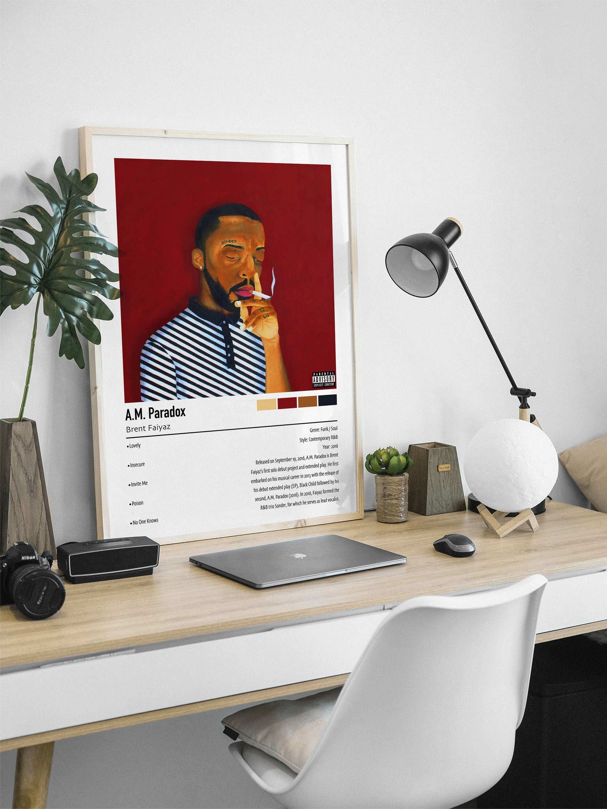 Brent Faiyaz | A.M. Paradox | Custom Album Cover Poster Print